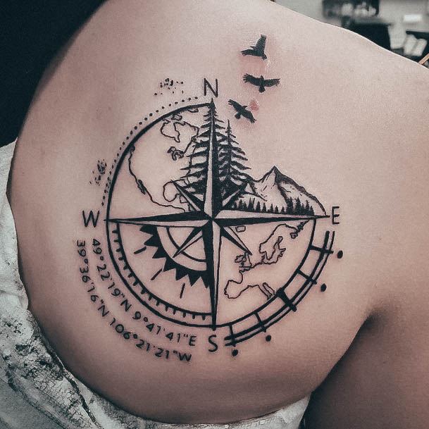 Good Coordinates Tattoos For Women