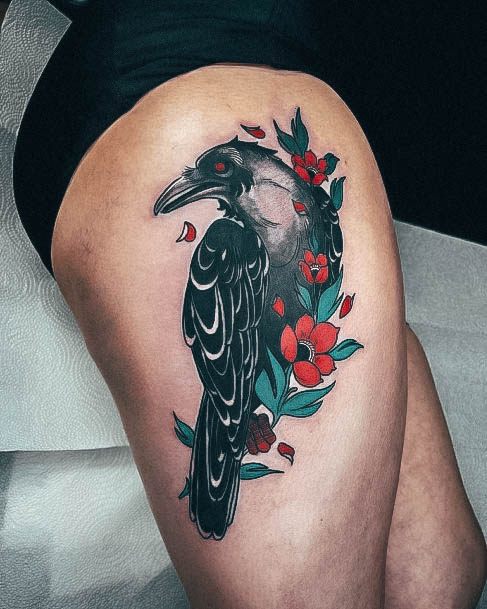 Good Crow Tattoos For Women
