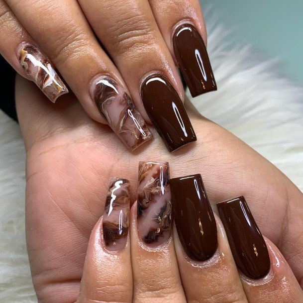 Good Dark Brown Nails For Women