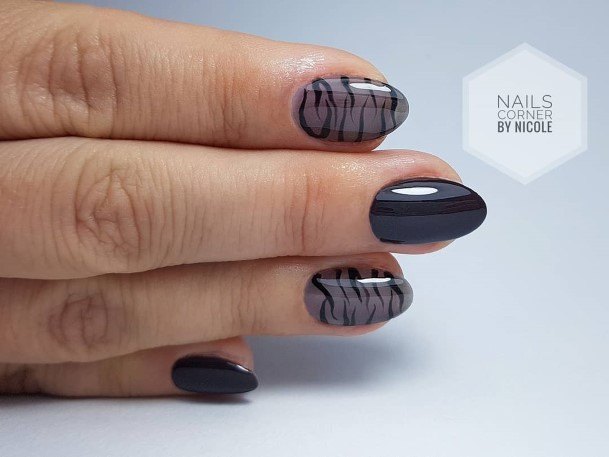 Good Dark Grey Nails For Women