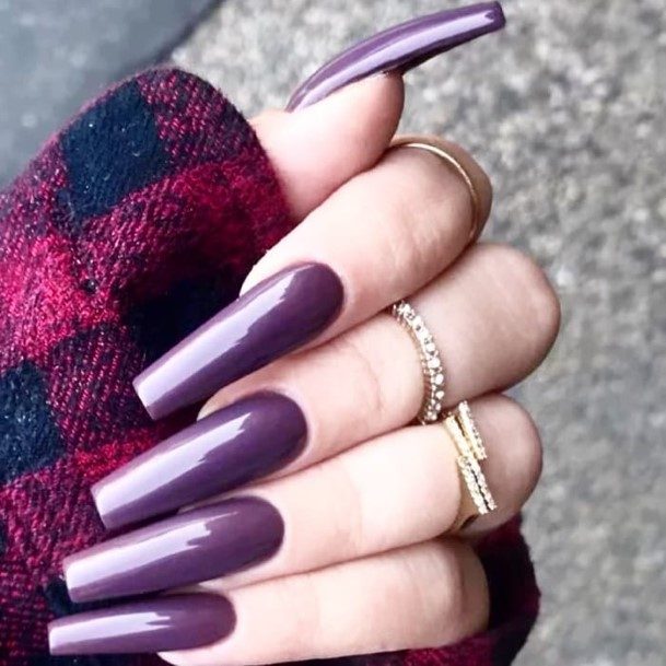 Good Deep Purple Nails For Women