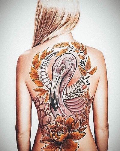 Good Flamingo Tattoos For Women