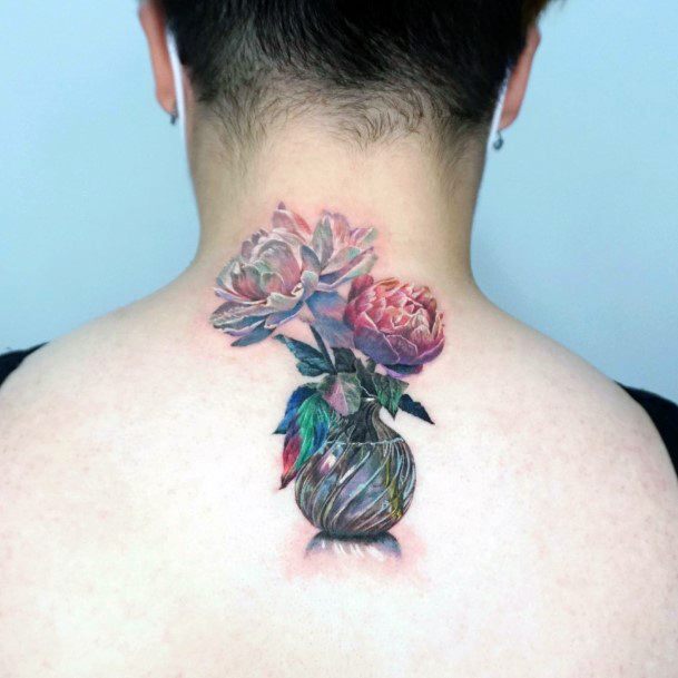 Good Flower Vase Tattoos For Women