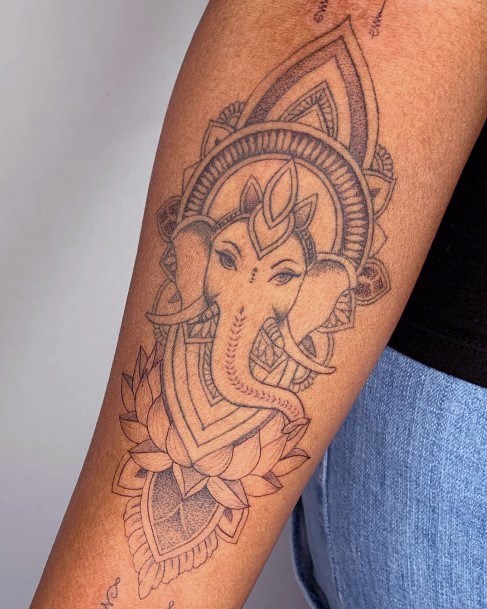 Good Ganesha Tattoos For Women