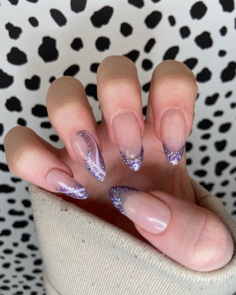 Good Glitter French Tip Nails For Women