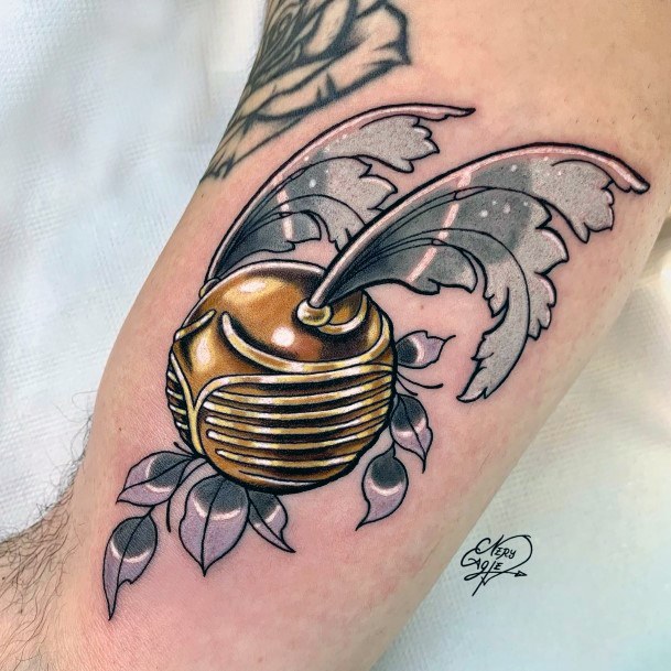 Good Golden Snitch Tattoos For Women