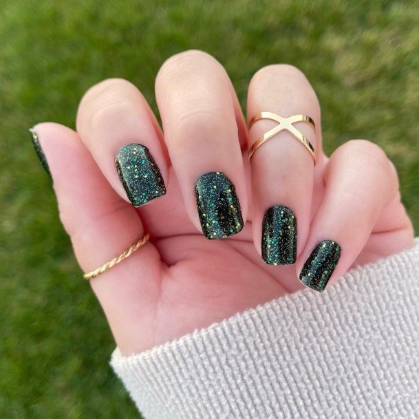 Good Green Glitter Nails For Women