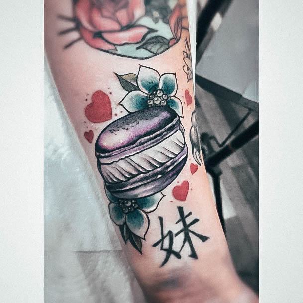 Good Macaron Tattoos For Women