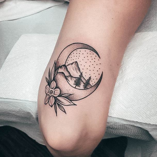 Good Moon Tattoos For Women