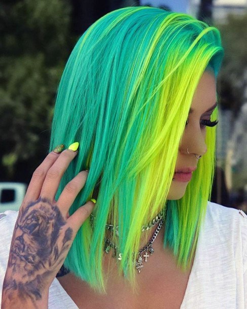 Good Neon Hairstyless For Women