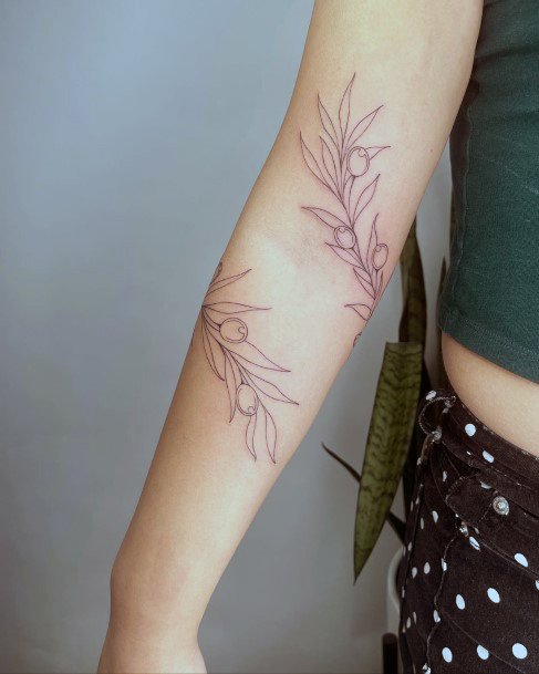 Good Olive Tree Tattoos For Women