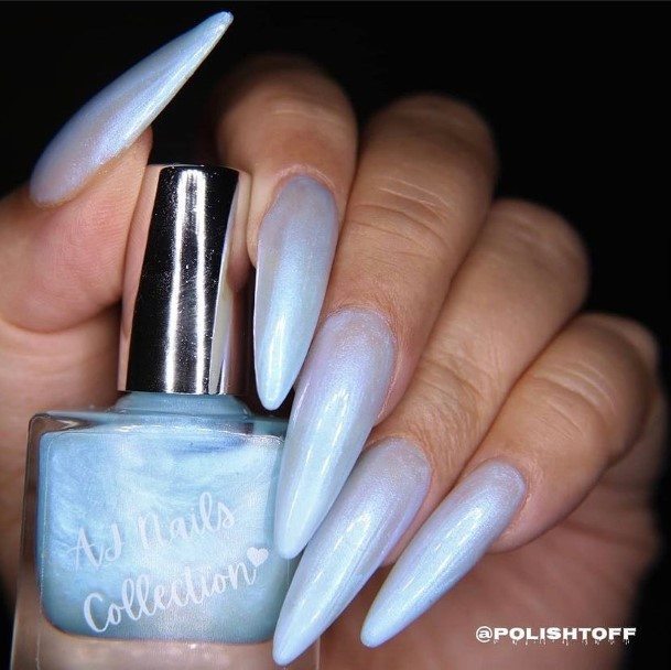 Good Pale Blue Nails For Women