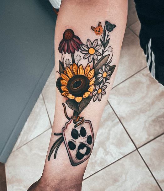 Good Paw Print Tattoos For Women