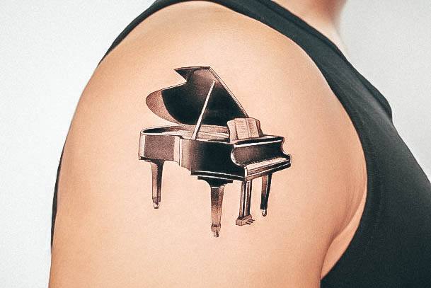 Good Piano Tattoos For Women