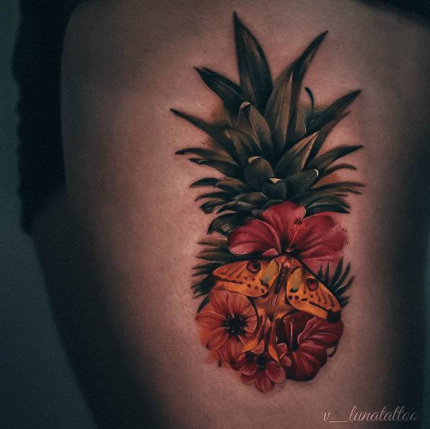 Good Pineapple Tattoos For Women