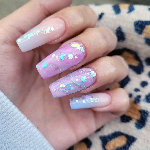 Good Pink And Blue Nails For Women