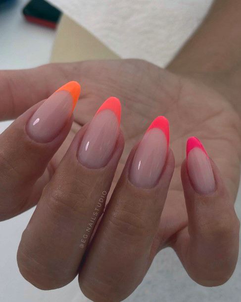 Good Pink And Orange Nails For Women