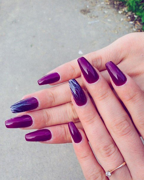 Good Red And Purple Nails For Women