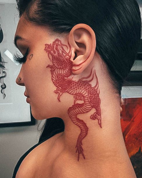 Good Red Dragon Tattoos For Women