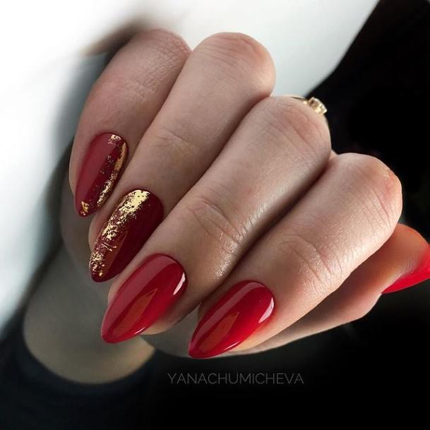 Good Red Glitter Nails For Women