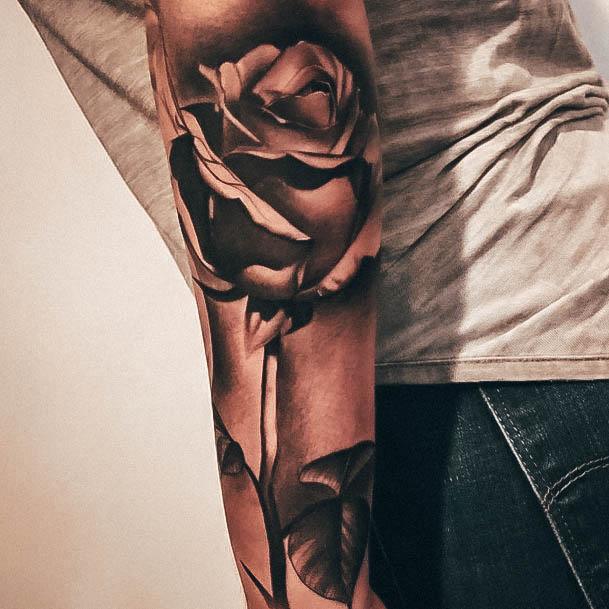 Good Rose Forearm Tattoos For Women