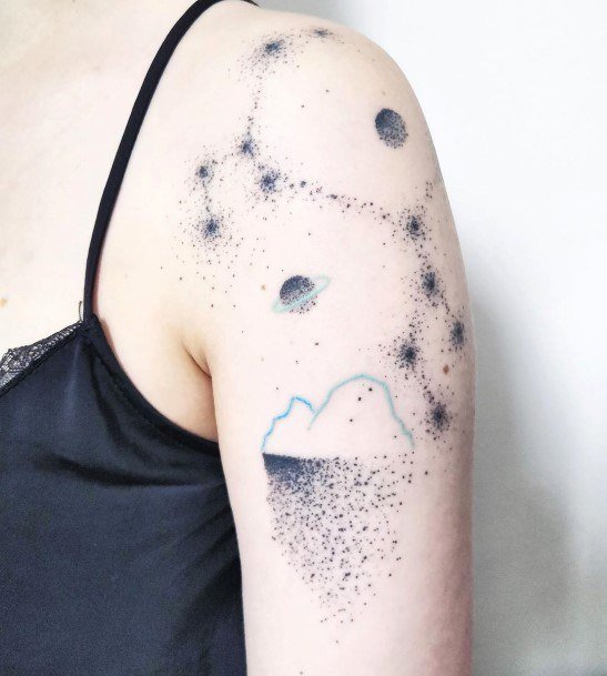 Good Sagittarius Tattoos For Women Stars