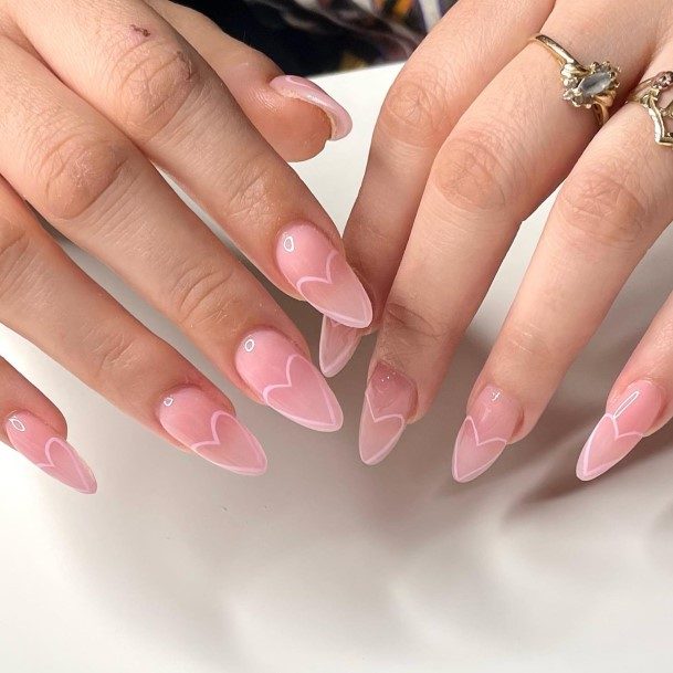 Good Short Pink And White Nails For Women