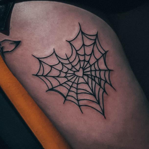 Good Small Spider Web Tattoos For Women