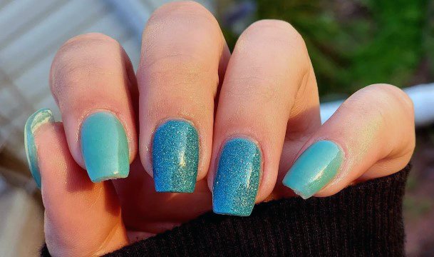 Good Teal Turquoise Dress Nails For Women