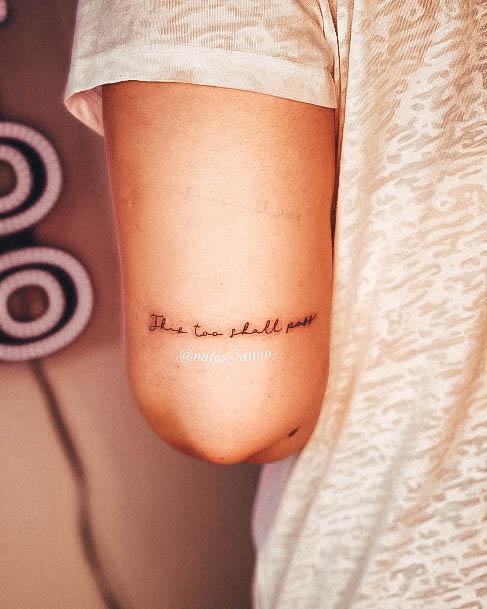 Good This Too Shall Pass Tattoos For Women