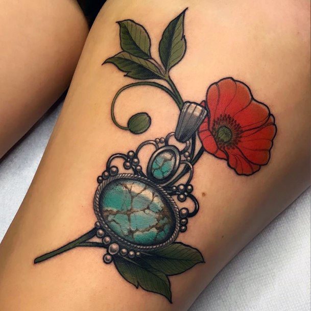 Good Turquoise Tattoos For Women