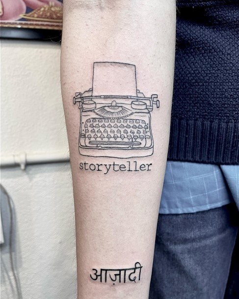 Good Typewriter Tattoos For Women