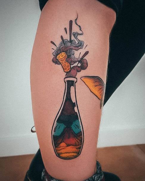 Good Volcano Tattoos For Women