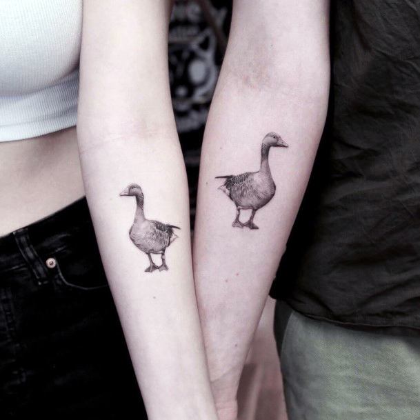 Goose Tattoo Feminine Designs