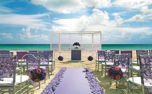 Gorgeous Beachy Wedding Purple Decor Inspiration Ideas