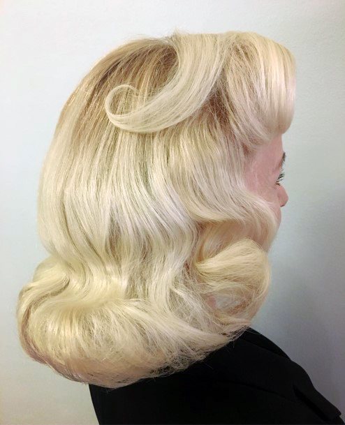 Gorgeous Blonde Layered And Curled Pageboy Womens Hairstyle Idea