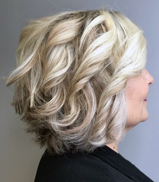 Gorgeous Curls Shoulder Length Hairstyles For Women Over 60