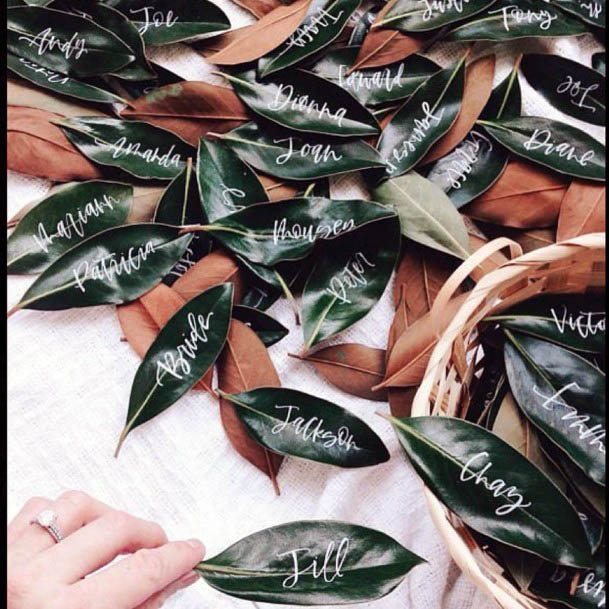 Gorgeous Green Leaf Name Cute Wedding Ideas