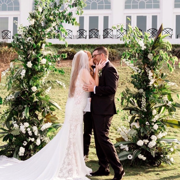 Gorgeous Greenery Wedding Arbor Lush Floral Wedding Ideas