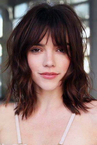Gorgeous Hairstyle Medium Length Cut For Women Hassle Free Bangs