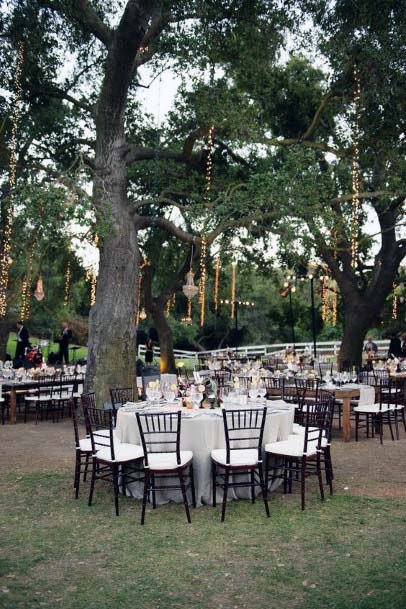 Gorgeous Hanging Golden Decor Wedding Tree