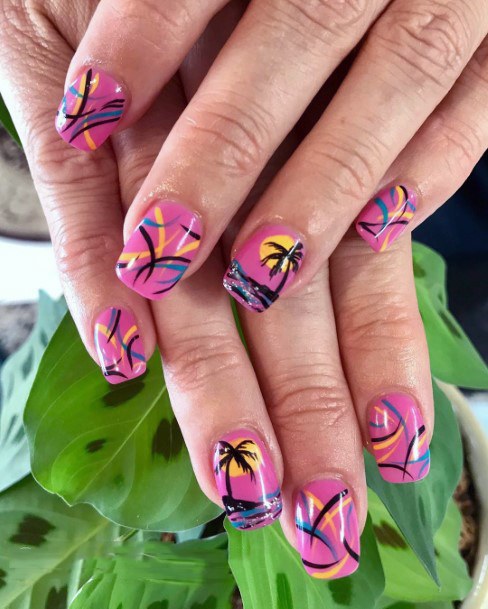 Gorgeous Palm Tree Nail Inspiration For Girls