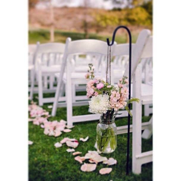 Gorgeous Pink Hanging Floral Entrance Flower Pedals Aisle Runner Wedding Decor