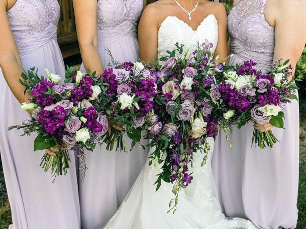 Gorgeous Purple Wedding Flowers