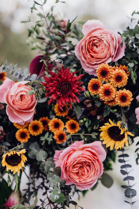 Gorgeous September Wedding Flowers