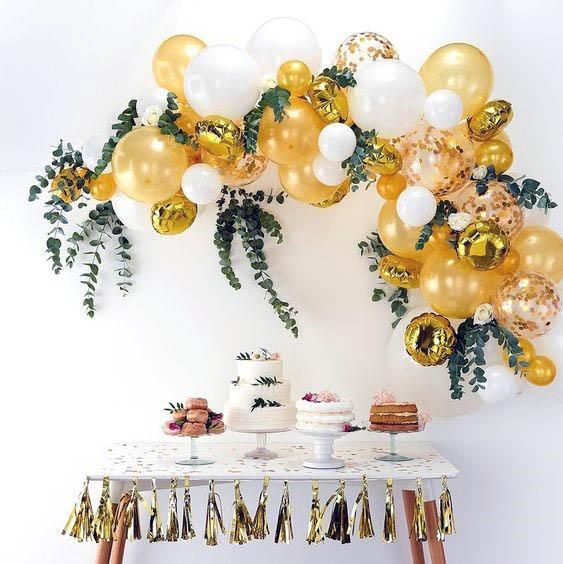 Gorgeous Sunny Yellow Gold Wedding Balloon Inspiration Ideas