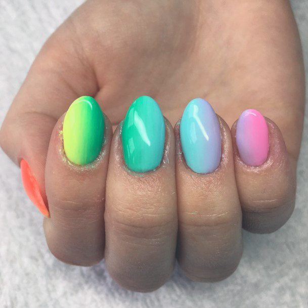 Gorgeous Two Tone Ombre Womens Nail Inspiration