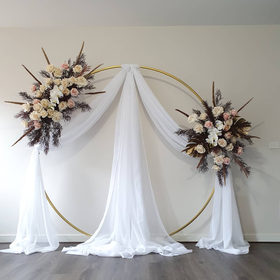 Gorgeous Wedding Arch Flowers White