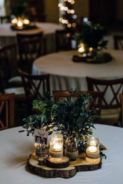Gorgeous Winter Wedding Table Topper Decorations