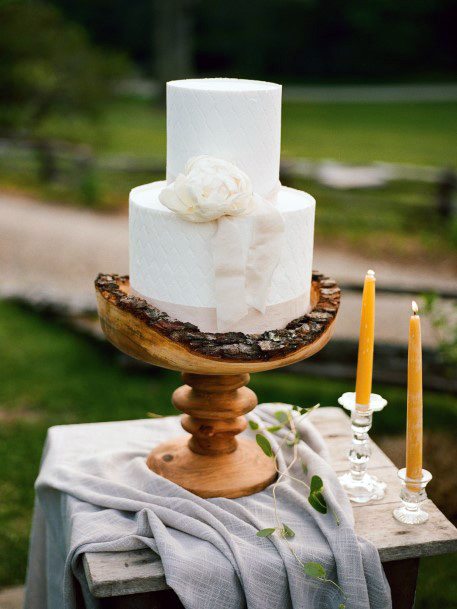 Gorgeous Wooden Art Wedding Cake Stand Women